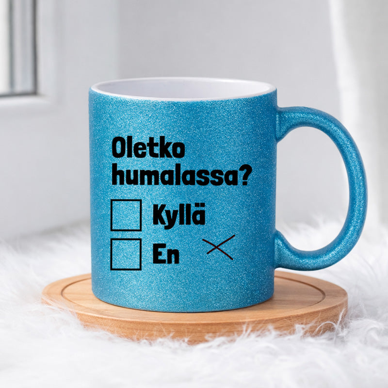 Oletko humalassa (0107) | Glittermuki 330ml