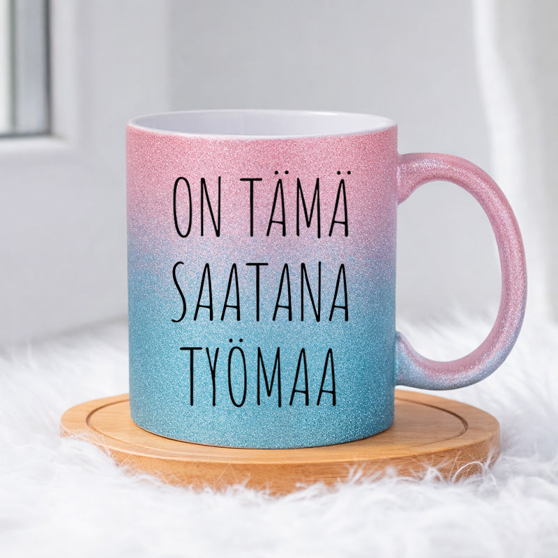 On tämä saatana työmaa (0018) | Glittermuki 330ml