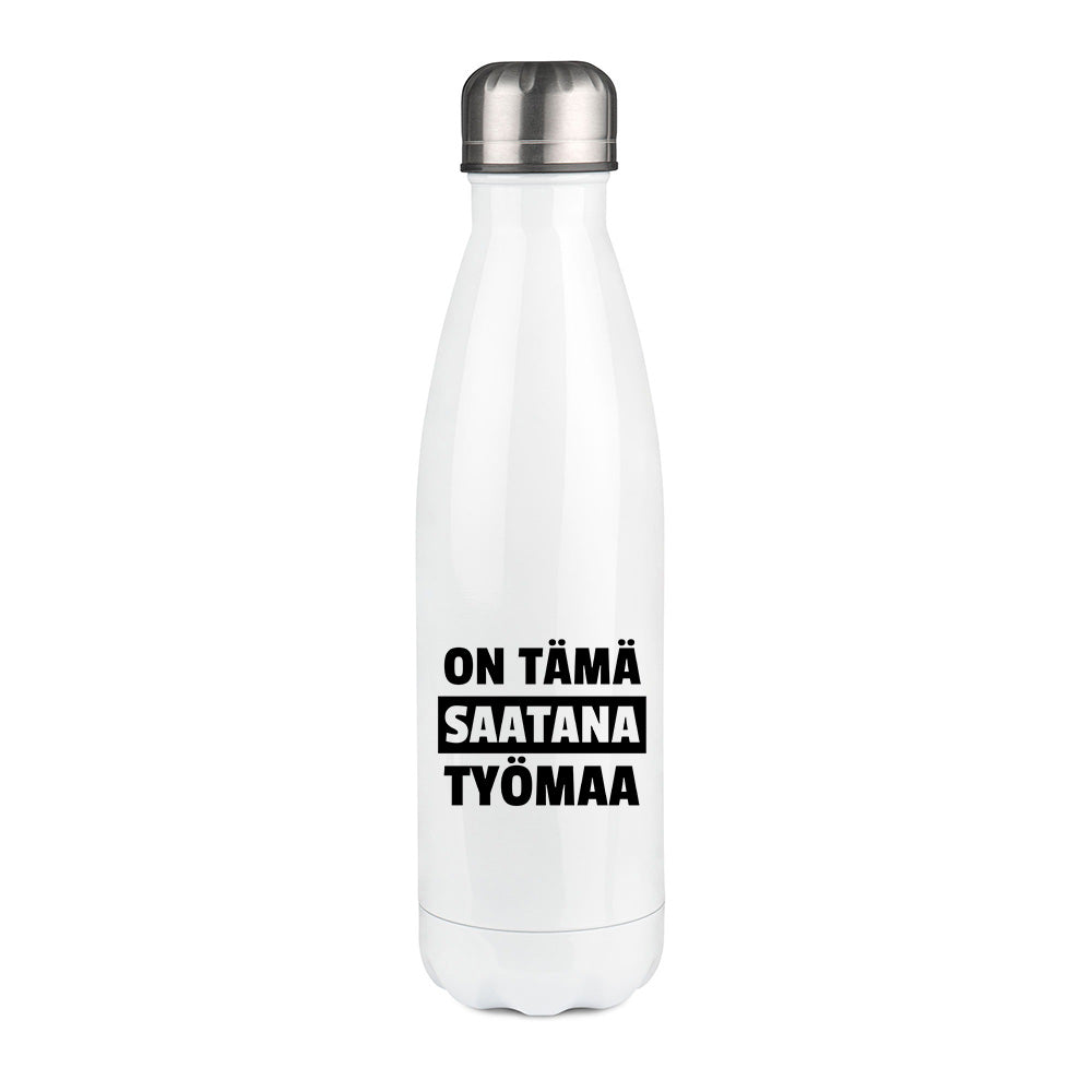 On tämä saatana työmaa (0404)  | Termospullo 500ml