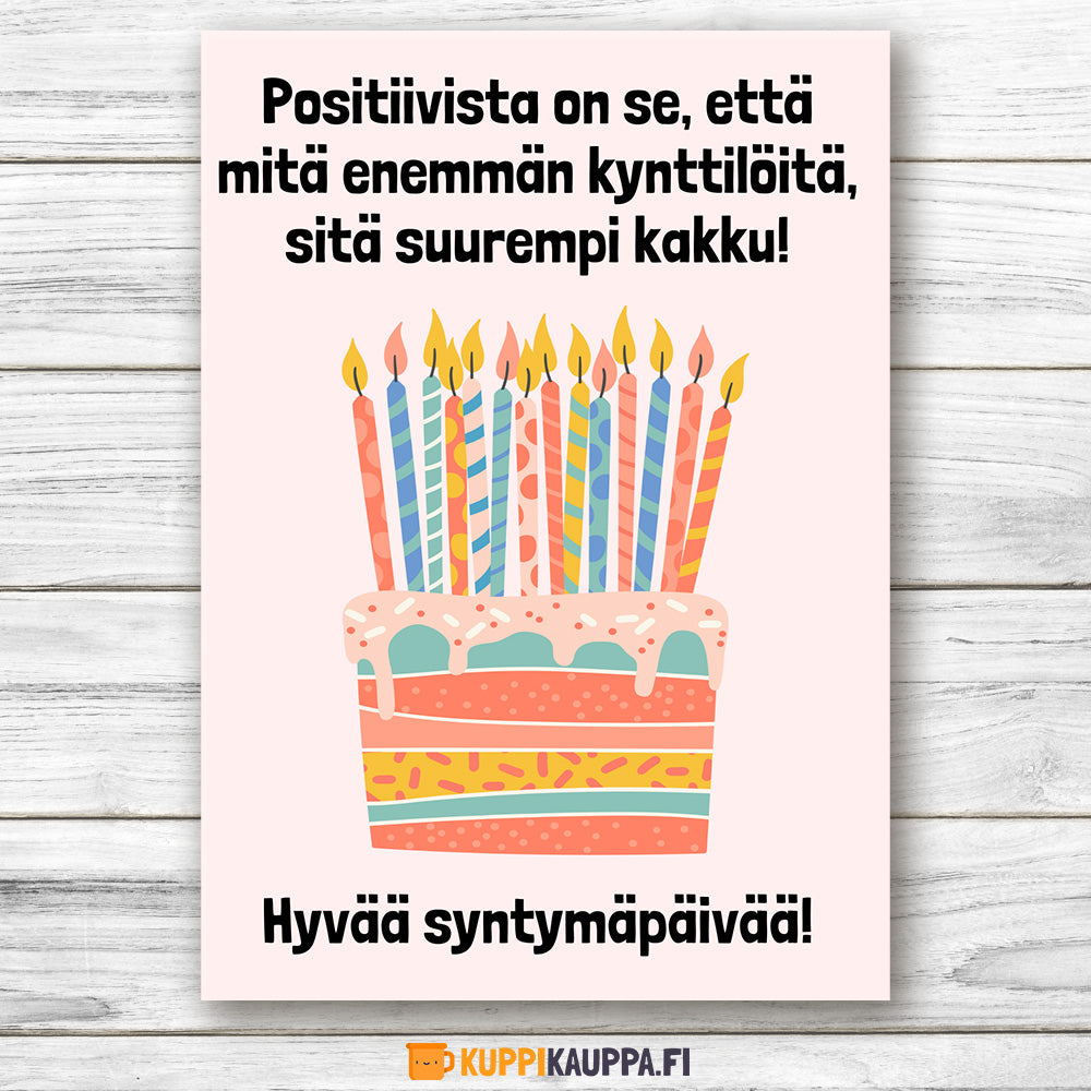 Positiivista on se - Postikortti (10003)