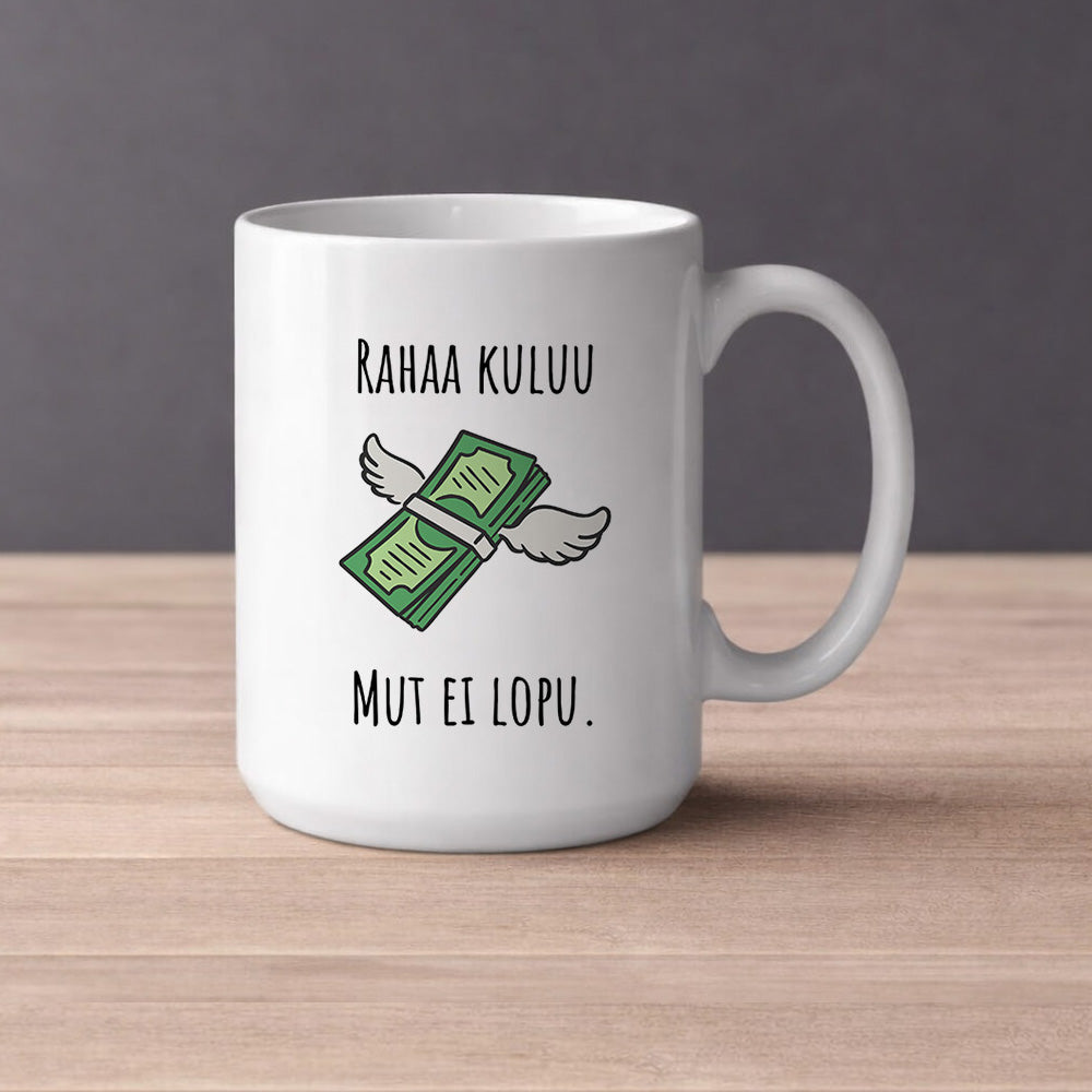 Rahaa kuluu, mut ei lopu (0250) | Kahvikuppi 440ml
