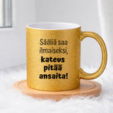 Sääliä saa ilmaiseksi (0140) | Glittermuki 330ml