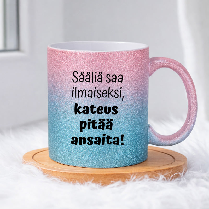 Sääliä saa ilmaiseksi (0140) | Glittermuki 330ml
