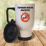 Tupakan kielto poltettu (0383) | Termosmuki 3,9dl
