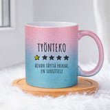 Työnteko 1/5 (0137)  | Glittermuki 330ml