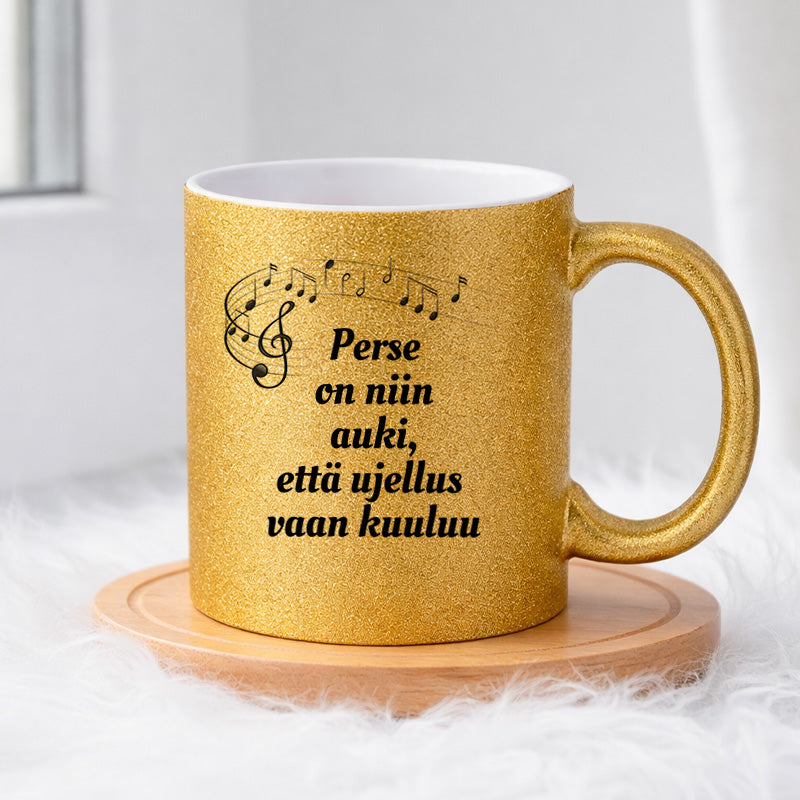 Ujellus vaan kuuluu (0061) | Glittermuki 330ml
