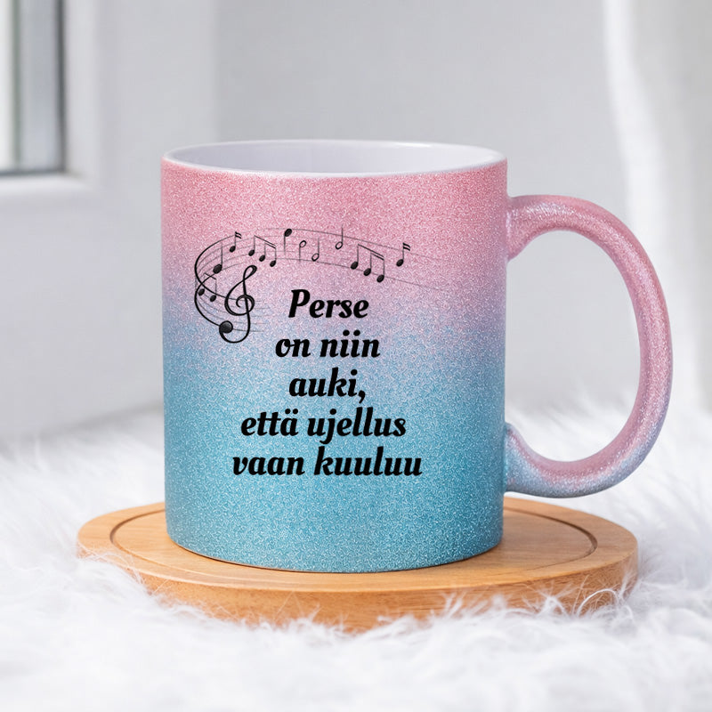 Ujellus vaan kuuluu (0061) | Glittermuki 330ml