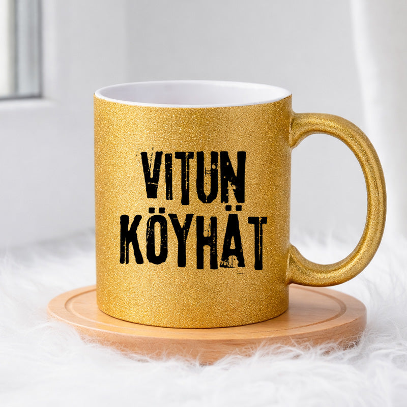 Vitun köyhät (0506) | Glittermuki 330ml