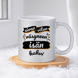 Vitun väsyneen isän kahvi (0034) | Glittermuki 330ml