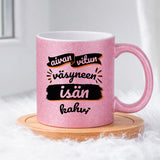 Vitun väsyneen isän kahvi (0034) | Glittermuki 330ml