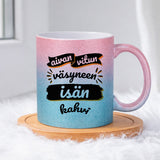 Vitun väsyneen isän kahvi (0034) | Glittermuki 330ml