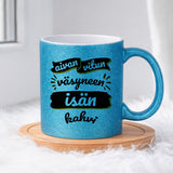 Vitun väsyneen isän kahvi (0034) | Glittermuki 330ml
