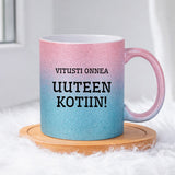 Vitusti onnea uuteen kotiin (0208) | Glittermuki 330ml