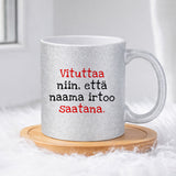 Vituttaa niin (0060) | Glittermuki 330ml