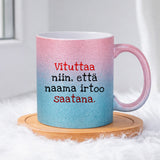 Vituttaa niin (0060) | Glittermuki 330ml