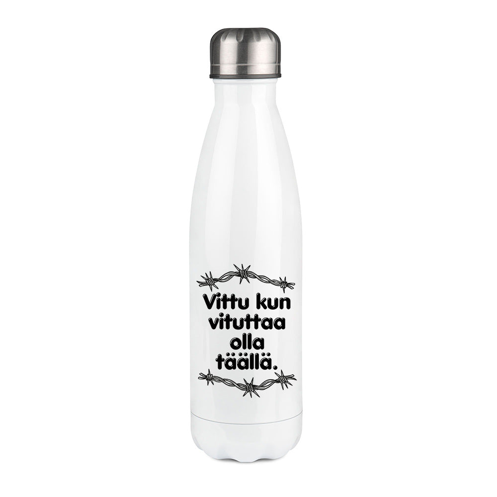 Vituttaa olla täällä (0009)  | Termospullo 500ml