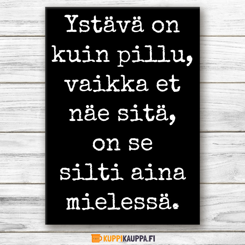 Ystävä on kuin pillu - Postikortti (0003)