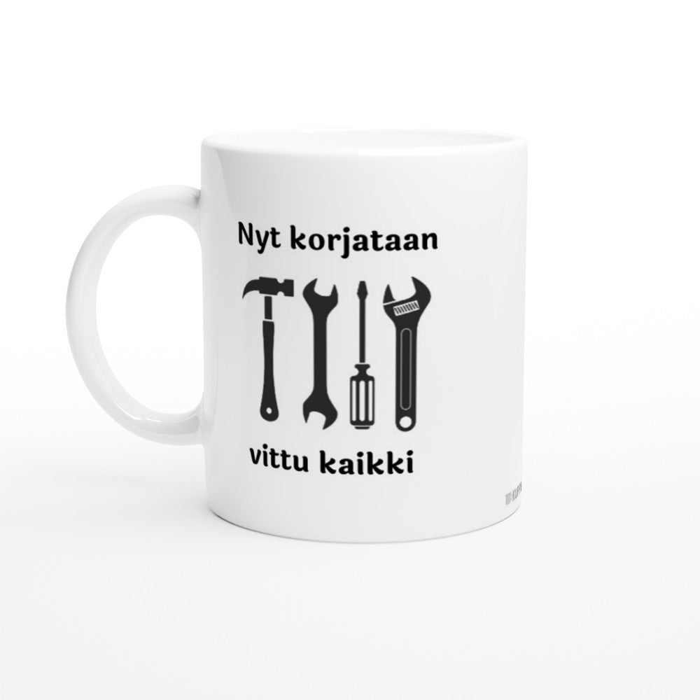 Nyt korjataan vittu kaikki | Kahvikuppi 330ml