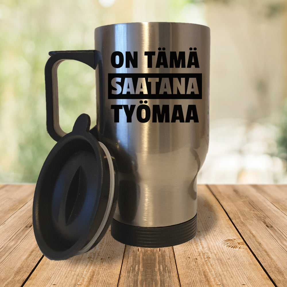 On tämä saatana työmaa (0404) | Termosmuki 3,9dl
