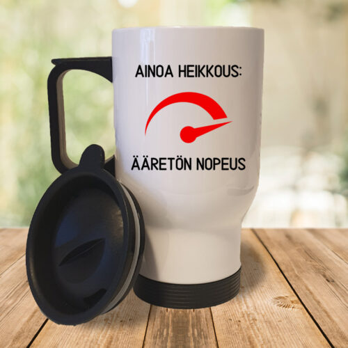 Ainoa heikkous: ääretön nopeus (0296) | Termosmuki 3,9dl