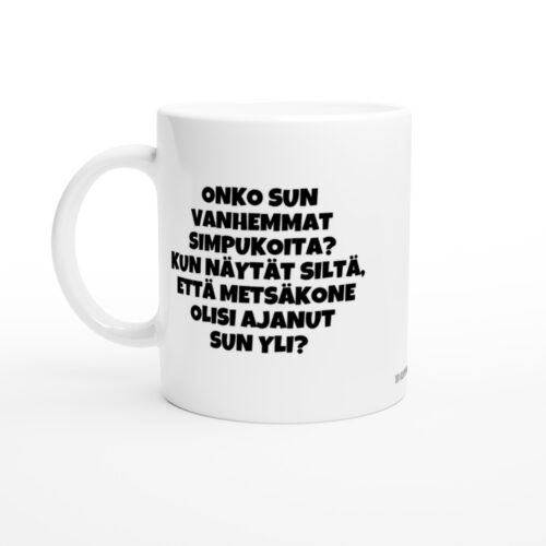 Onko sun vanhemmat simpukoita? | Kahvikuppi 330ml (0511)