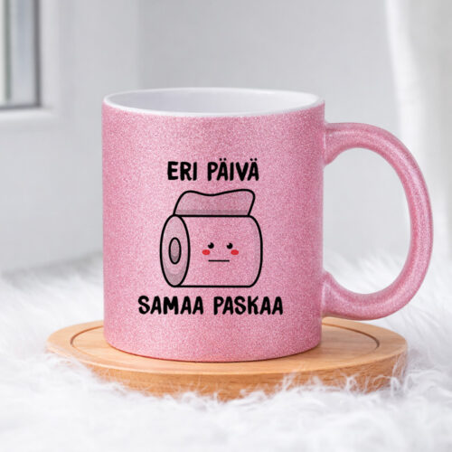 Eri päivä, samaa paskaa (0058) | Glittermuki 330ml