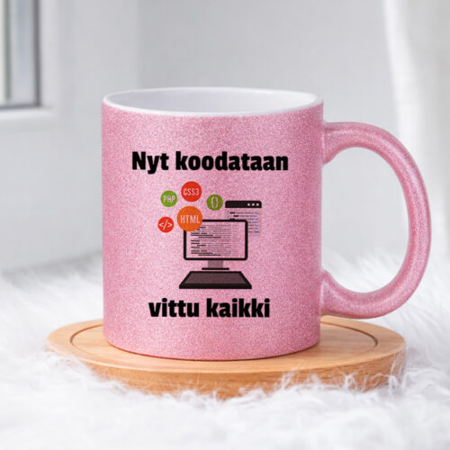 Nyt koodataan (0295) | Glittermuki 330ml