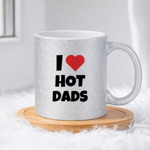 I LOVE HOT DADS (0436) | Glittermuki 330ml - Image 3