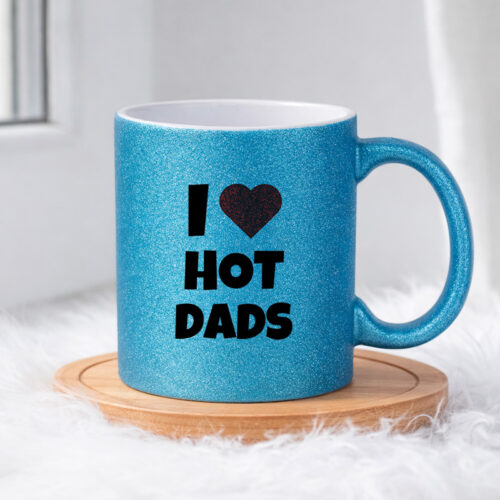 I LOVE HOT DADS (0436) | Glittermuki 330ml - Image 4