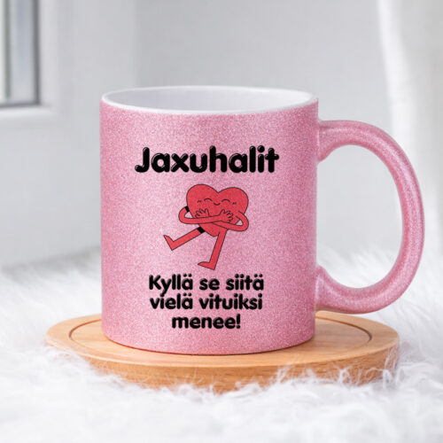 Jaxuhalit – Kyllä se siitä vielä vituiksi menee (0269) | Glittermuki 330ml