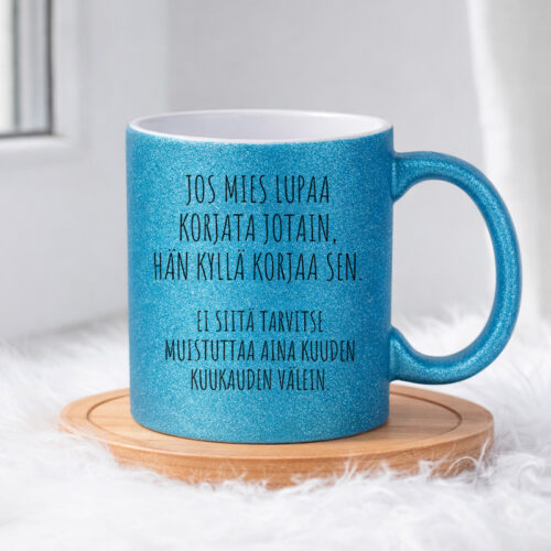 Jos mies lupaa (0086) | Glittermuki 330ml - Image 4