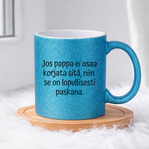 Jos pappa ei osaa korjata (0521 | Glittermuki 330ml - Image 4