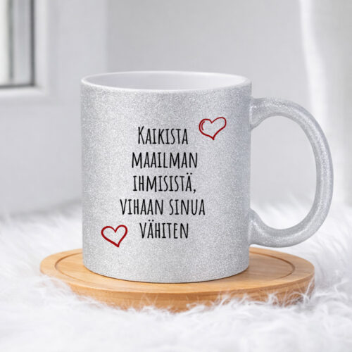 Kaikista maailman ihmisistä (0112) | Glittermuki 330ml - Image 3