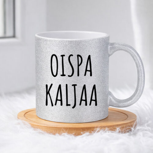 Oispa kaljaa (0422) | Glittermuki 330ml - Image 3
