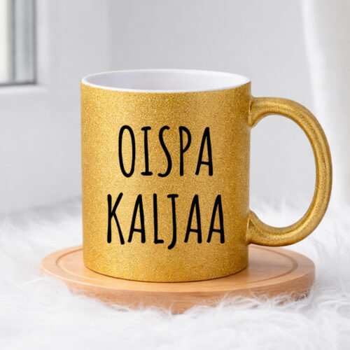 Oispa kaljaa (0422) | Glittermuki 330ml - Image 2