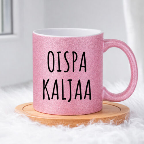 Oispa kaljaa (0422) | Glittermuki 330ml - Image 1