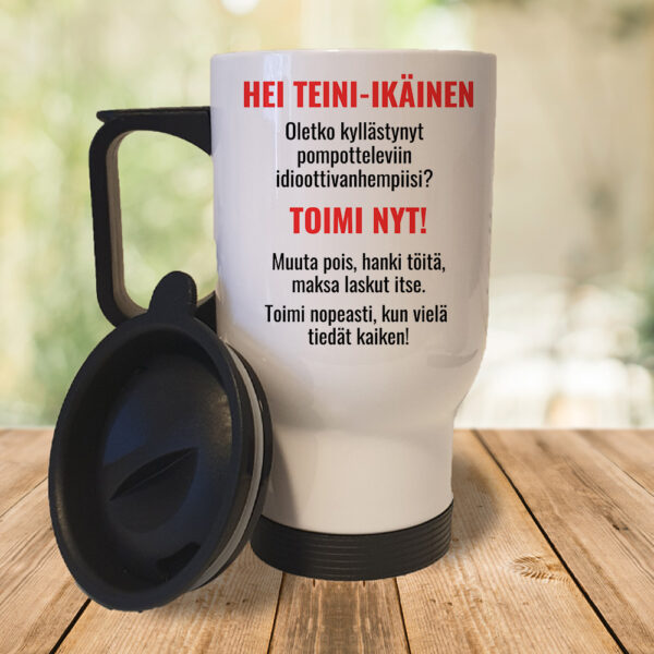 Oletko kyllästynyt idioottivanhempiisi (0177) Termosmuki 3,9dl