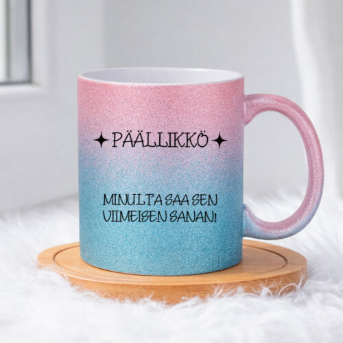 Päällikkö (0352) | Glittermuki 330ml - Image 4