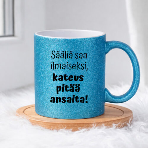 Sääliä saa ilmaiseksi (0140) | Glittermuki 330ml - Image 4