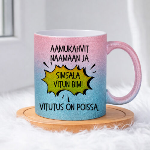 Simsala vitun bim (0330) | Glittermuki 330ml - Image 5