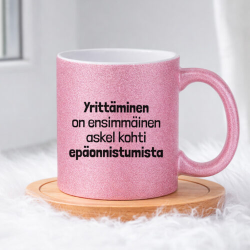 Turha edes yrittää (0032) | Glittermuki 330ml