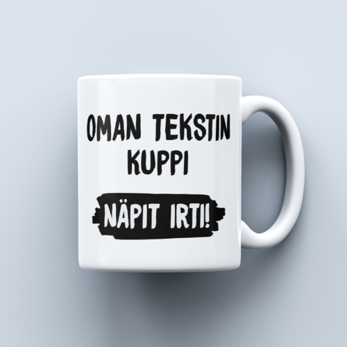 Nimimuki omalla tekstillä | Kahvikuppi 330ml