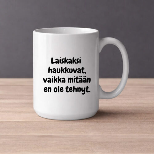Laiskaksi haukkuvat (0093) | Kahvikuppi 440ml