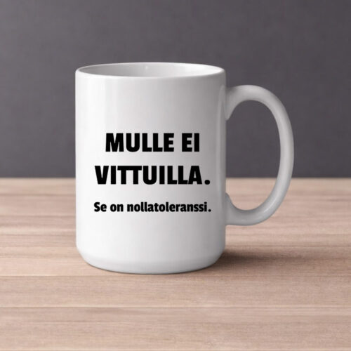 Mulle ei vittuilla (0175) | Kahvikuppi 440ml