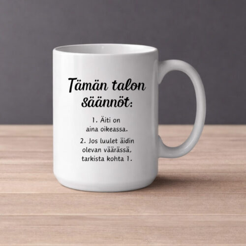 Tämän talon säännöt (0324) | Kahvikuppi 440ml