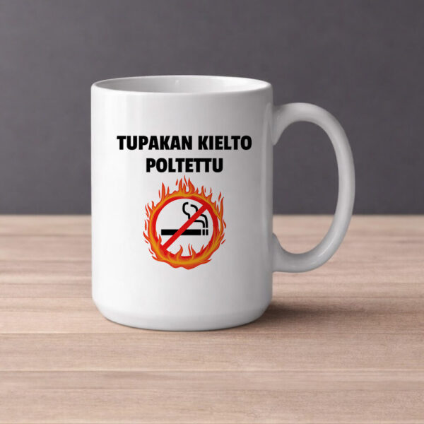 Tupakan kielto poltettu (0383)