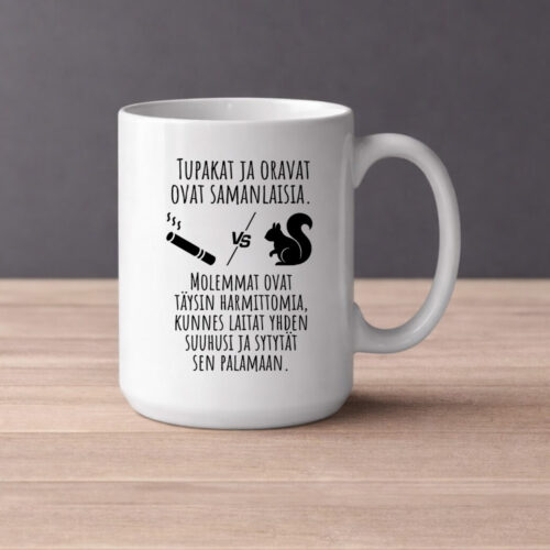 Tupakat ja oravat ovat samanlaisia (0575) | Kahvikuppi 440ml